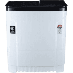 Godrej Semi Automatic Top Load | 8 kg | Black White | WSEDGE ULT 80 5.0 DB2M CSBK