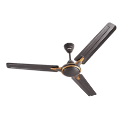USHA Racer Chrome Ceiling Fan | 1200MM | Ultra High Speed 400RPM  | Rich Smoke Brown