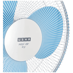 USHA MIST AIR FLO Ultra High Speed Table Fan |  3 Blade | 1350rpm | 400 mm | LIGHT BLUE