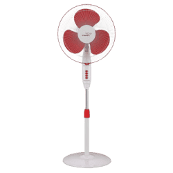 V-GUARD FINESTA STS NEO II PEDESTAL FAN | 400MM | WHITE & RED