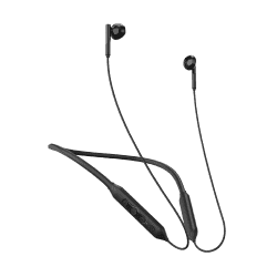 Portronics Harmonics Z5 Wireless Bluetooth Stereo Neckband | 33 Hour Playtime | 14.2mm Dynamic Driver | Black | POR 1774