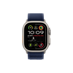 Apple Watch Ultra 2 | 49mm | M/L | Natural Titanium Case with Blue Trail Loop | Blue Strap | MX4L3HN/A