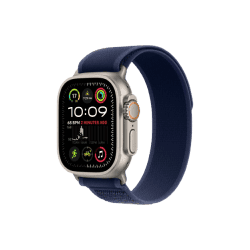 Apple Watch Ultra 2 | 49mm | M/L | Natural Titanium Case with Blue Trail Loop | Blue Strap | MX4L3HN/A