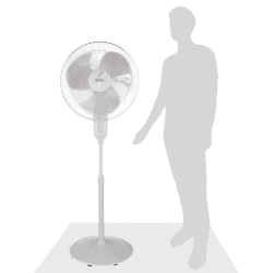 Usha Maxx Air Pedestal Fan | 400mm  | White