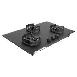 Faber Hob Della Series | 78 cm | 3 Burner | Black | DELLA HD 783 CI AI