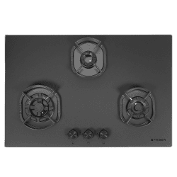 Faber Hob Della Series | 78 cm | 3 Burner | Black | DELLA HD 783 CI AI