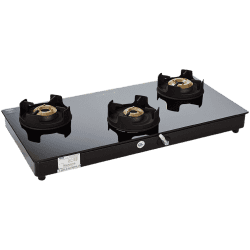 Faber Onyx Hob Cooktop Gas Stove | 3BB BK CI | 3 Burners