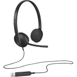 Logitech USB Headset | Wired Headset On the Ear | Black |  H340
