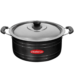 Blueberrys Prime 12L 35cm Nonstick Aluminum Biriyani Pot Large Size with Lid