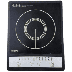 Philips Induction Cooktop | Push Button | Black Silver | HD 4920/00