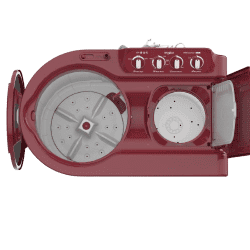 Whirlpool Ace Supersoak Semi Automatic Washing Machine | 8 kg | Coral Red