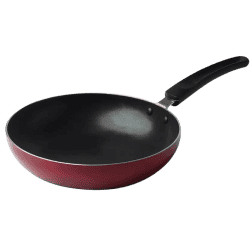 Blueberry’s Premium Nonstick Kadai Tawa Fry Pan Combo | Kitchen Cookware Set Combo with Glass Lid | Red