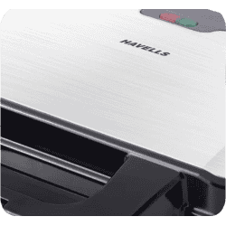 Havells Big Fill Sandwich Maker | 900-Watt | 2 Slice | Black