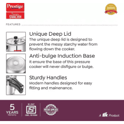 Prestige Nakshatra Svachh Pressure Cooker | 8 L