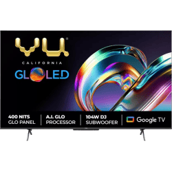 Vu The GloLED Series 4K Smart LED Google TV | 139 cm (55 Inch) | Grey