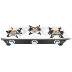 Vidiem VIVA SS PRO Stainless Steel Manual Gas Stove | 3 Burners