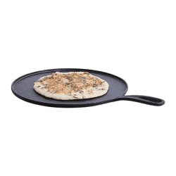 Wonderchef Forza Cast Iron 27 cm Dosa Tawa Pan | Pre Seasoned Cookware | 4 mm | Induction Friendly