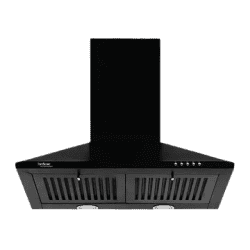 hindware Myra 60cm | 1000m3 hr | Ducted Auto Clean Wall Mounted Chimney with Push Button Control | Black