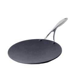 MEYER |  Circulon Hard |  26 cm | Anodised Non Stick Aluminium Roti Tawa with Stainless Steel Handle | Black