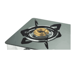 Bajaj CGX2 Eco Glass Top 2 Burner |  Stainless Steel | Black Gas Stove | 450512