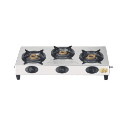 BAJAJ CX9 Stainless Steel Manual Gas Stove | 3 Burners