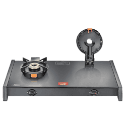 Prestige Svachh Glass Top Gas Stove | 2 Burner | Liftable Burner | GTSB 02
