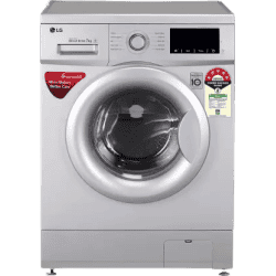 LG 7 kg Fully Automatic Front Load with In-built Heater | FHM1207ADL | Silver