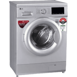LG 7 kg Fully Automatic Front Load with In-built Heater | FHM1207ADL | Silver