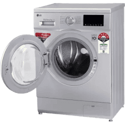 LG 7 kg Fully Automatic Front Load with In-built Heater | FHM1207ADL | Silver