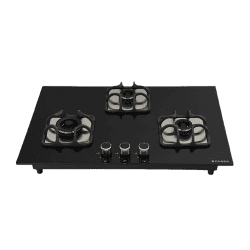 Faber Hobtop IMPERIA 783 BRB CI BK Glass Automatic Hob | 3 Burners