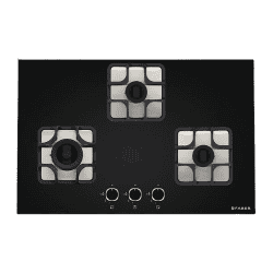 Faber Hobtop IMPERIA 783 BRB CI BK Glass Automatic Hob | 3 Burners