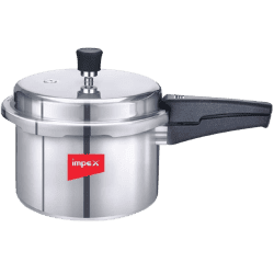 Impex ECO 3 Litre Induction Base Aluminium Pressure Cooker With Outer Lid