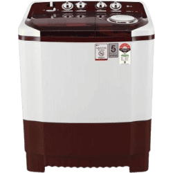 LG Semi Automatic Top Loading Washing Machine | 8 Kg | Burgundy | P8035SRAZ