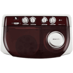 LG Semi Automatic Top Loading Washing Machine | 8 Kg | Burgundy | P8035SRAZ
