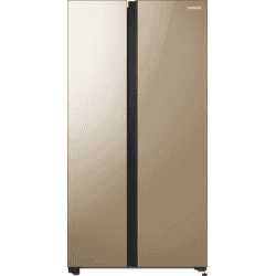 SAMSUNG 700 L Frost Free Side by Side Refrigerator | Sweet Gold | RS72R50114G/TL