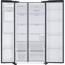 Samsung Side by Side Refrigerator | Convertible 5 In 1 Digital Inverter | 633 L | Black Matt | RS78CG8543B1HL