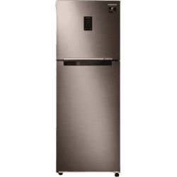 SAMSUNG 336 L Frost Free Double Door 2 Star Refrigerator with Curd Maestro | Luxe Brown | RT37T4632DX/HL