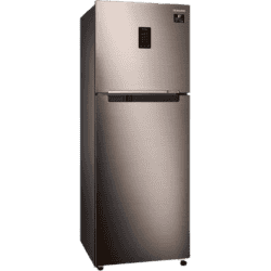 SAMSUNG 336 L Frost Free Double Door 2 Star Refrigerator with Curd Maestro | Luxe Brown | RT37T4632DX/HL