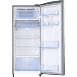 SAMSUNG 192 L Direct Cool Single Door 2 Star Refrigerator | RR20A1Y1BS8/H | Elegant Inox
