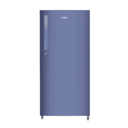 Haier Direct Cool Single Door Refrigerator | 190 L | 2 Star | Radish Blue | HRD 2102BRB P