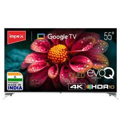 Impex evoQ 4K UHD Smart LED TV | 139 cm (55 Inch) | 16 GB | Black | 55S4QLC2