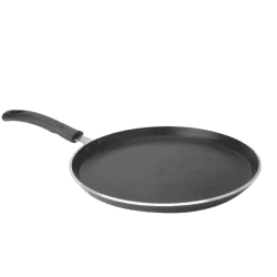 Pigeon Aluminium Non Stick Forged Flat Tawa 280 | 26 cm | Black