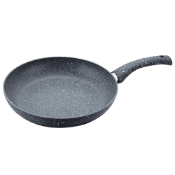 Wonderchef Granite Non Stick Fry Pan | 24 cm | 5 Layer PFOA Free Non Stick Coating | Grey