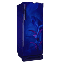 Godrej Edge Pro Single Door Refrigerator | 185 Litres | 4 Star | Direct Cool Inverter Technology | Marine Blue | RD EDGEPRO 210D TA