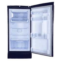 Godrej Edge Pro Single Door Refrigerator | 185 Litres | 4 Star | Direct Cool Inverter Technology | Marine Blue | RD EDGEPRO 210D TA