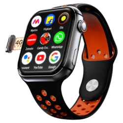 FIRE-BOLTT Dream Wi-Fi+4G SIM Android OS Wristphone | 51.3mm HD Display | In-built GPS | Fusion Flicker Strap
