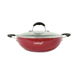 Nolta Popular Series Kadai with Glass Lid | 24 cm