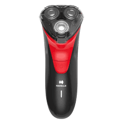 Havells RS7005-3 Head Rotary Shaver with Built in pop-up Trimmer for Wet and  Dry Shave | Protection from cuts | Black Red