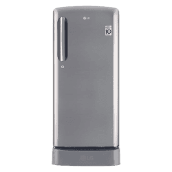LG Direct-Cool Single Door Refrigerator | 185 L | 3 Star | Shiny Steel | GL-D201APZD