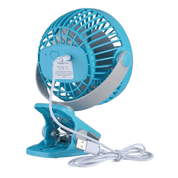 Bajaj Pygmy Mini Fan 110mm | USB Charging Fan | Multi-Clip Function | Rechargeable Fan| Battery Fan